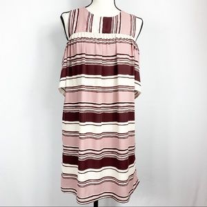 Blue Rain Cold Shoulder Dress